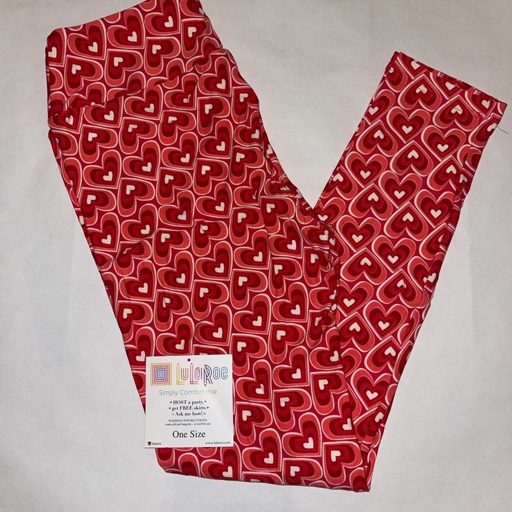 LuLaRoe One Size Valentine’s Leggings